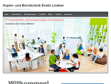 Tablet Screenshot of buerolindner.de
